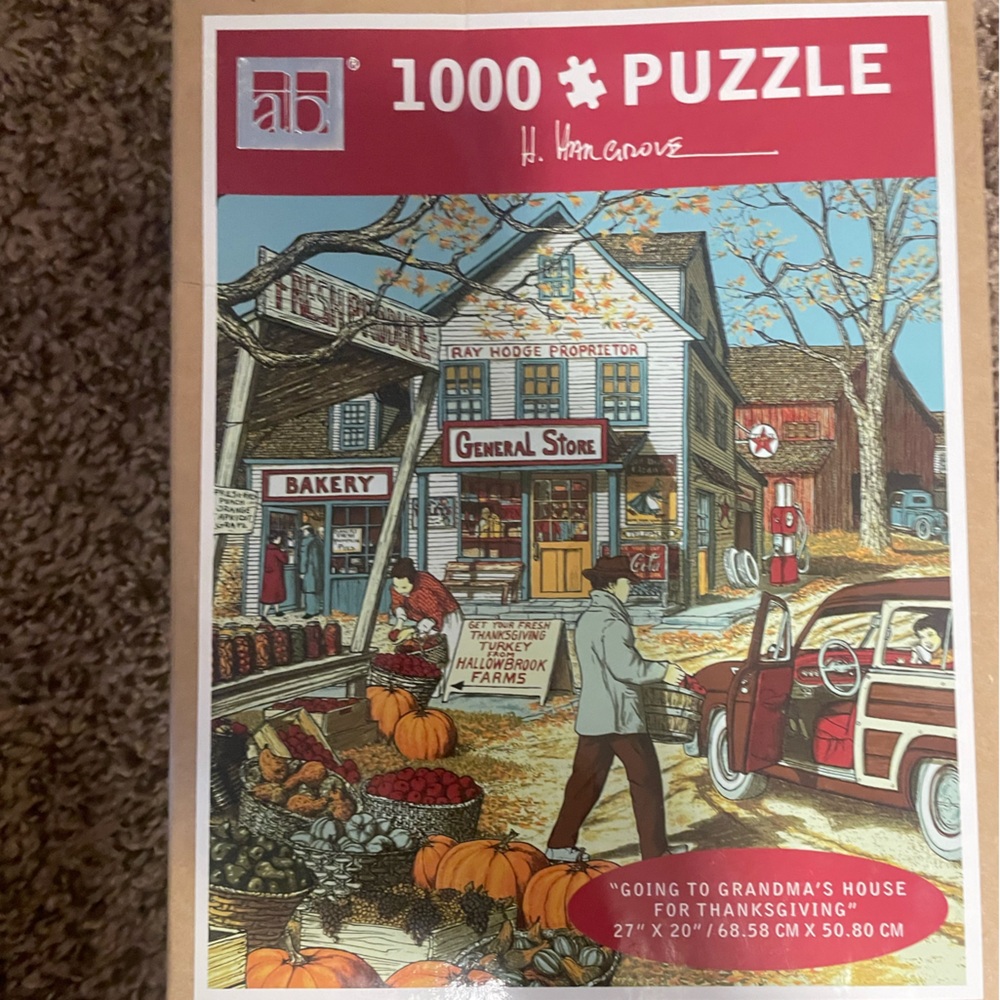 H. Hargrove 1000 Piece Puzzle - Autumn Scene